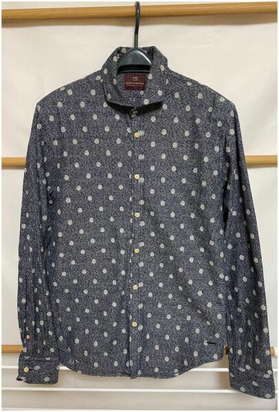 美品　Scotch&soda ドッド織シャツ 長袖