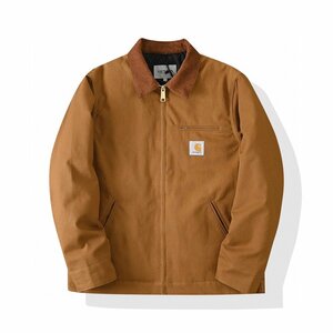 CARHARTT DUCK DETROIT カーハート デトロイト ジャケット ファッション 大人気 M ブラウン 中古 JM A1