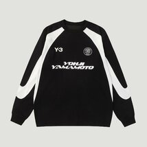 Yamamoto ヨウジヤマモト Y-3 長袖シャツ 長袖 ステキ ファッション 流行 ブラック 人気 中古 Ｍ JN 1_画像1
