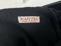 KAPITAL キャピタル コットン混ジャージー フーディー ジャケット トリム 中古 ■ブラック ■ サイズ 2_画像4