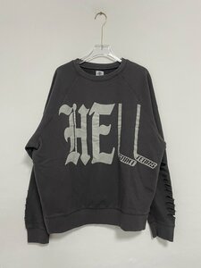 SAINT MICHAEL セント マイケル HELL DT SWEATSHIRT メンズ レディース ニット セーター 中古 ■ ブラック ■ サイズ M JZ