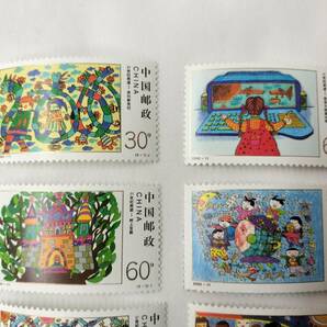 中国切手 2000-11 J 2000年 世紀の交代 新になる千年の始まり 8種完 現状品の画像2