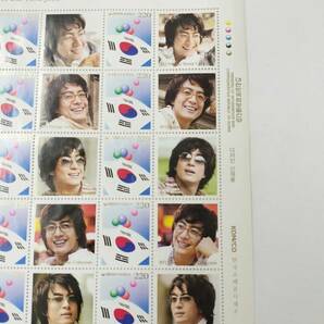 韓国切手 ペ・ヨンジュン 切手 切手シート 現状品の画像5
