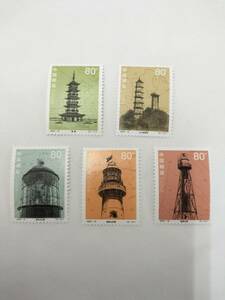 中国切手 2002-10 T 2002年 歴史文物 灯塔 5種完 現状品