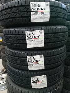 新品 未使用 155/70R13 4本 BS NEXTRY 夏タイヤ 2022年製 エブリィワゴンアトレーバモス など