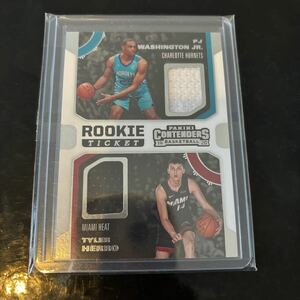 2019-20 PANINI CONTENDERS Hornets / PJ Washington Jr. Heat / Tyler Herro ROOKIE TICKET RC PANINI