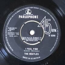 I Feel Fine UK Orig Mono 7' Single _画像1