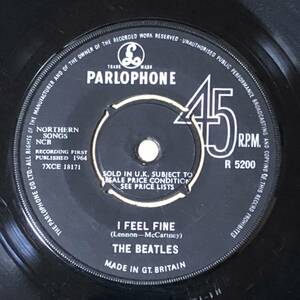 I Feel Fine UK Orig Mono 7' Single 