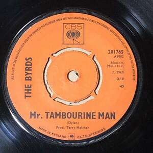 The Byrds / Mr. Tambourine Man UK Orig Mono 7' Single 