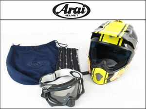 ■超美品■Arai/アライ■SEIJI■VICTORY■CUSTOM　PAINT■ヘルメット■61/62㎝■ゴーグル・布袋付き■現状■