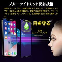 送料無料★iPhone 15 Plus ブルーライトカット ガラスフィルム 全面 保護フィルム 強化ガラス (1枚入)_画像2