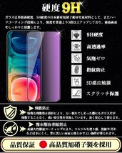 送料無料★iPhone 15 Plus ブルーライトカット ガラスフィルム 全面 保護フィルム 強化ガラス (1枚入)_画像3