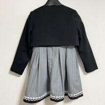 女の子 セットアップ 120 入学式 発表会 ワンピース ボレロ スーツ 美品 hiromichi nakano_画像2