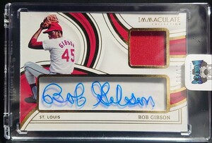 Panini Immaculate baseball BOB GIBSON auto relic 10枚限定 直筆サインカード