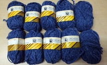 イタリア製 ORCHIDEA 毛糸 10玉 / ブルー系_画像1