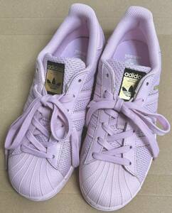 【1スタ】adidas アディダス Superstar スーパースター ピンク Clear pink サイズ 5 23.5cm スニーカー 靴 シューズ shoes 美品 S76623