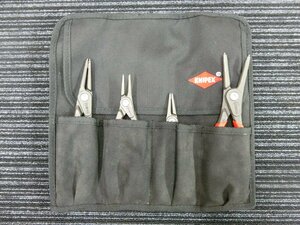  unused goods Mac tool zMAC TOOLSknipeksKNIPEX snap ring pliers set 4pc control No.40444