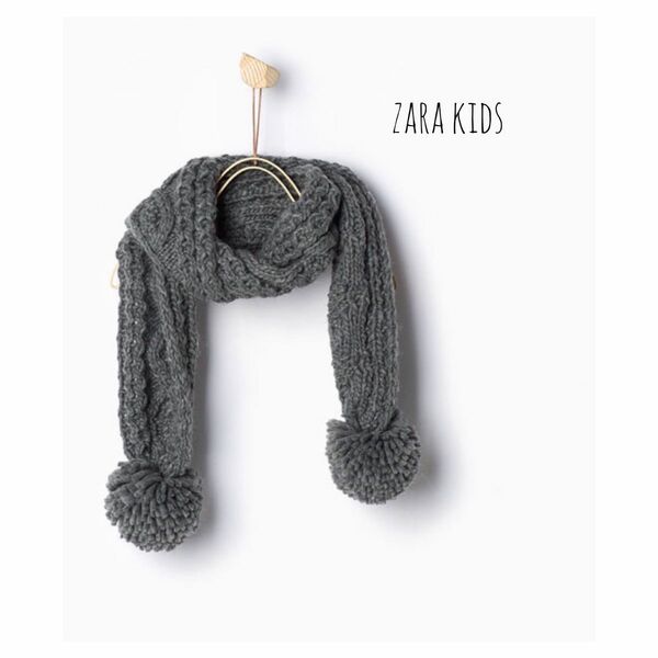 zara kids マフラー　キッズマフラー