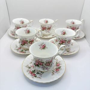 【1円スタート】ロイヤルアルバート ラベンダーローズ カップ＆ソーサー RoyalAlbert Lavender Rose 6客セット