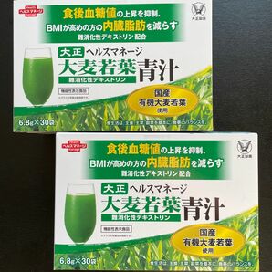 【 新品2箱 】ヘルスマネージ 大麦若葉青汁 難消化性デキストリン　大正製薬