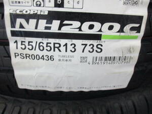 数量限定処分！BS エコピア NH200C 155/65R13 22年 新品4本セット