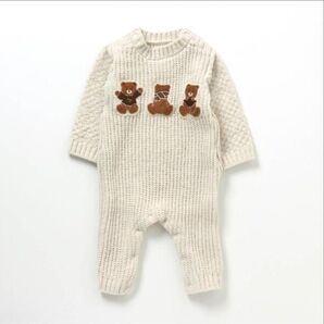 ブリーズ マシュマロニットくまカバーオール