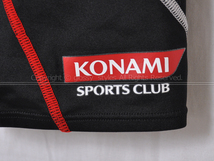 K1894-03■KONAMI コナミスポーツ mizuno ミズノ ハーフスパッツ競泳水着 K85UC01345 ブラック L_画像3