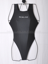 K1887-06■美品 REALISE リアライズ Wカレンダー Tバック競泳水着タイプ T-111 ブラック L_画像1
