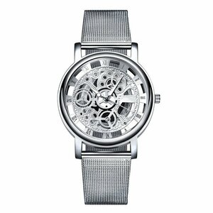 ZPT490 ☆ Новые полые Quartz Watch Casual Men's Watch Lelodio Masculin из нержавеющей стали ремень сетки из нержавеющей стали