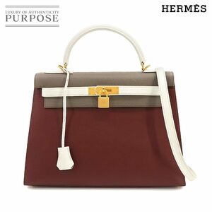 未使用 展示品 エルメス HERMES ケリー 32 パーソナル SPO 2way ハンド ショルダー バッグ エプソン ルージュアッシュ エタン 90223600