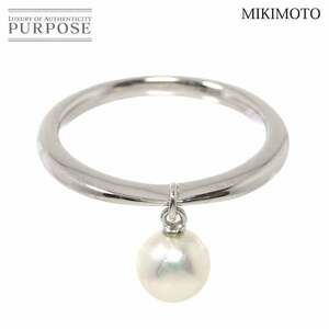 ミキモト MIKIMOTO ペルリータ リング 11.5号 アコヤ真珠 6.0mm K18 WG ホワイトゴールド 750 真珠 指輪 Akoya Pearl Ring 90203800