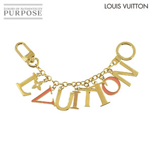 未使用 展示品 ルイ ヴィトン LOUIS VUITTON ポルトクレ イニシャル バッグ チャーム ゴールド レッド M61020 Bag Charm 90222613