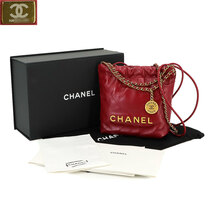 未使用 展示品 シャネル CHANEL 22 ミニ 2way チェーン ハンド ショルダー バッグ レザー レッド AS3980 CHANEL 22 Mini Bag 90223622_画像8