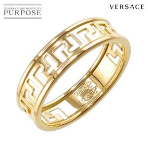 ヴェルサーチ Versace 18号 リング K18 YG イエローゴールド 750 指輪 Ring 90221295