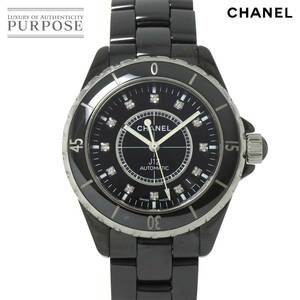 シャネル CHANEL J12 38mm H1626 メンズ 腕時計 12P ダイヤ ブラック セラミック デイト オートマ 自動巻き ウォッチ 90223419