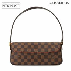 未使用 展示品 ルイ ヴィトン LOUIS VUITTON ダミエ レコレーター ショルダー バッグ エベヌ N51299 ブラウン ゴールド 金具 90223109