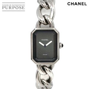  Chanel CHANEL Premiere L size H0452 Vintage lady's clock black face quartz watch Premiere 90223845