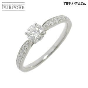 ティファニー TIFFANY&CO. ハーモニー ダイヤ 0.37ct G/VVS2/3EX 8号 リング Pt 指輪 Harmony Diamond Ring【鑑定書付き】 90217974