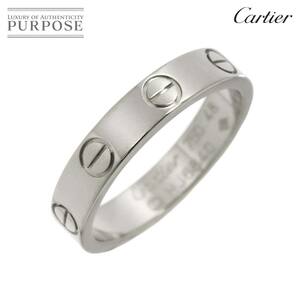カルティエ Cartier ミニラブ #48 リング K18 WG ホワイトゴールド 750 指輪 Mini Love Ring 90219579