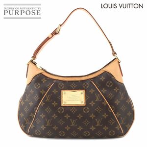 新品同様 ルイ ヴィトン LOUIS VUITTON モノグラム テムズ GM ショルダー バッグ ブラウン M56383 ゴールド 金具 Thames 90209478