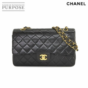 シャネル CHANEL マトラッセ 25 チェーン ショルダー バッグ レザー ブラック A01112 ゴールド 金具 ヴィンテージ 90224233