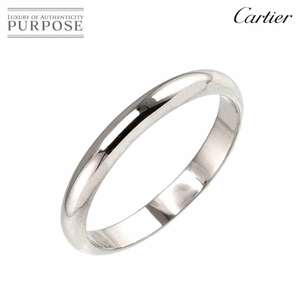 カルティエ Cartier 1895 クラシック #49 リング Pt 幅2.5mm プラチナ 指輪 Classic Ring【証明書付き】 90217465