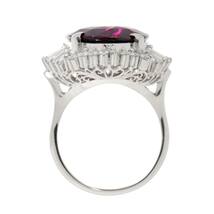 リング 19号 ガーネット 19.27ct ダイヤ 1.19ct Pt プラチナ 指輪 【ソーティング付】 Garnet Ring 90216812_画像6