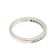 ティファニー TIFFANY&Co. ハーフサークル チャネル セッティング バンド 9号 リング ダイヤ Pt 指輪 Diamond Ring 90219733_画像3