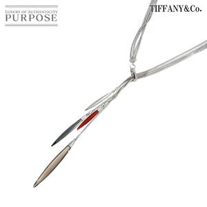 ティファニー TIFFANY&Co. フェザー マルチストーン ネックレス 38cm K18 WG ホワイトゴールド 750 Feather Necklace 90219600