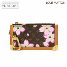 新品同様 ルイ ヴィトン LOUIS VUITTON モノグラム チェリーブロッサム ポシェット クレ コインケース 小銭入れ 村上隆 M92015 90225452_画像1