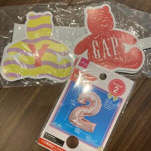 GAP バースデー　ガーランド　DAISO 風船　2歳　誕生日　パーティー