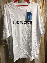 新品未使用 東京オリンピック2020 メンズ Tシャツ(半袖) ホワイト(白) 3Lサイズ 送料230円_画像1