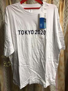 新品未使用 東京オリンピック2020 メンズ Tシャツ(半袖) ホワイト(白) 3Lサイズ 送料230円