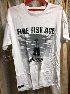 中古品 UNIQLO(ユニクロ) ONEPIECE(ワンピース)コラボ メンズ Tシャツ(半袖) Lサイズ 【エース 柄】送料230円